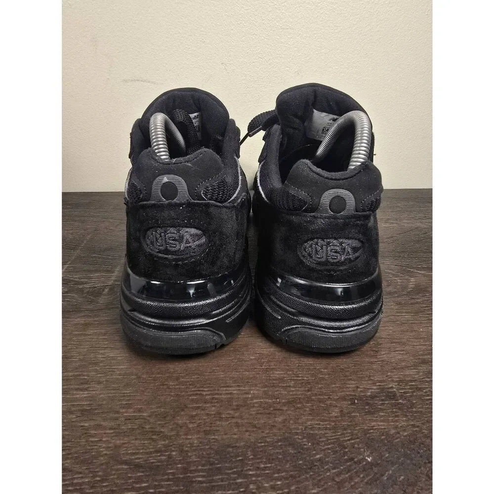 New Balance WR993TB Triple Black Limited Edition Made In USA Women's Size 9